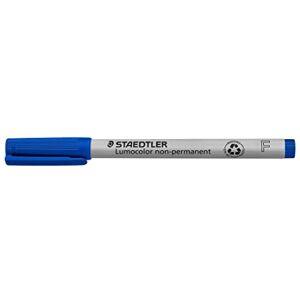 STAEDTLER 316-3 Lumocolor Non-Permanent Pen, Fine Line Width, 0.6mm Blue (Box of 10) STAEDTLER 316-3 Lumocolor Non-Permanent Pen, Fine Line Width, 0.6mm Blue (Box of 10)