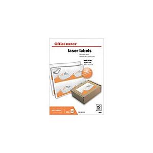 Dodo Office Depot Laser Labels White 400 Labels 100 Sheets of 4 Labels Dodo Office Depot Laser Labels White 400 Labels 100 Sheets of 4 Labels
