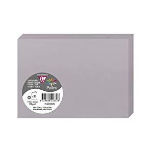 Clairefontaine 22332C Pack of 25 Double Cards Format C6 (11x15,5cm) 210gsm colour Koala Grey Invitation Correspondence Cardboard Pollen Range Premium Paper Clairefontaine 22332C Pack of 25 Double Cards Format C6 (11x15,5cm) 210gsm colour Koala Grey Invitation Correspondence Cardboard Pollen Range Premium Paper