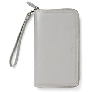 Filofax Personal Compact Zip w/wristlet Malden Organiser Stone Filofax Personal Compact Zip w/wristlet Malden Organiser Stone