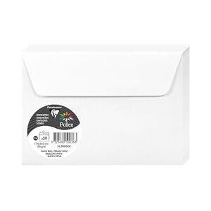Clairefontaine 50036C Iridescent White Paper Pack of 20 Self-Adhesive Envelopes C6 11,4x16,2cm 120gsm Invitation Events Correspondence Pollen Range Premium Clairefontaine 50036C Iridescent White Paper Pack of 20 Self-Adhesive Envelopes C6 11,4x16,2cm 120gsm Invitation Events Correspondence Pollen Range Premium
