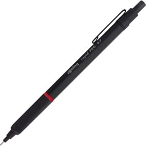 rOtring Rapid Pro Mechanical Pencil HB 0.7 mm Lead Propelling Pencil Reduced Lead Breakage Matte Black Full-Metal Barrel rOtring Rapid Pro Mechanical Pencil HB 0.7 mm Lead Propelling Pencil Reduced Lead Breakage Matte Black Full-Metal Barrel