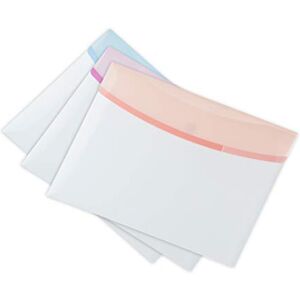 Djois Tarifold ES 510239 Dream Colour, Pack of 6 Folders Envelopes A4 Plastic Portfolios, Pastels Djois Tarifold ES 510239 Dream Colour, Pack of 6 Folders Envelopes A4 Plastic Portfolios, Pastels