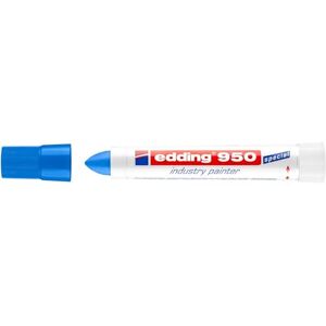 edding 950 industry painter blue 10 pens round tip 10 mm marker for writing on metal, rocks, wood rough or wet surfaces Permanent, waterproof edding 950 industry painter blue 10 pens round tip 10 mm marker for writing on metal, rocks, wood rough or wet surfaces Permanent, waterproof