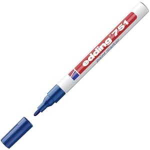edding 751 paint marker blue 10 pens round tip 1-2 mm paint marker for marking and labelling metal, glass, rocks or plastic heat-resistant, permanent, smudge-proof and waterproof edding 751 paint marker blue 10 pens round tip 1-2 mm paint marker for marking and labelling metal, glass, rocks or plastic heat-resistant, permanent, smudge-proof and waterproof