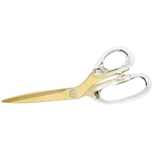 RUSSELL+HAZEL Acrylic Scissors, Left or Right Hand, Clear and Gold-Toned, 9” RUSSELL+HAZEL Acrylic Scissors, Left or Right Hand, Clear and Gold-Toned, 9”