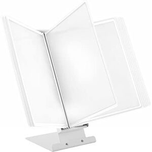Leviatan Table Display Board System Table Lectern Document Organiser Consultation and Presentation Documents Plastic Case for Papers Includes 10 Display Panels Size: A4 Colour: White Leviatan Table Display Board System Table Lectern Document Organiser Consultation and Presentation Documents Plastic Case for Papers Includes 10 Display Panels Size: A4 Colour: White