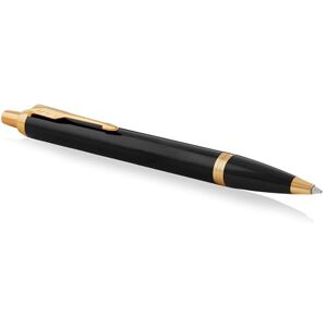 PARKER IM Ballpoint Pen Black Lacquer with Gold Trim Medium Point Blue Ink Gift Box PARKER IM Ballpoint Pen Black Lacquer with Gold Trim Medium Point Blue Ink Gift Box