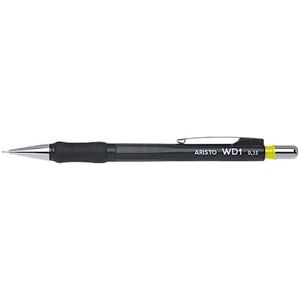 Aristo WD1 AR85103 Mechanical Pencil 0.35 mm Ergonomic Grooved Grip Zone, Spring-Loaded Lead Guide, HB Hardness, Integrated Eraser, Black (Pack of 10) Aristo WD1 AR85103 Mechanical Pencil 0.35 mm Ergonomic Grooved Grip Zone, Spring-Loaded Lead Guide, HB Hardness, Integrated Eraser, Black (Pack of 10)