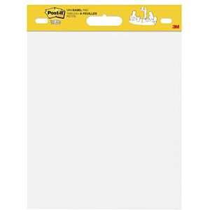 Post-it Super Sticky Mini Meeting Chart, 38 cm x 45.7 cm, 20 Sheets/Pad, 1 Pad/Pack, White Color For Brainstorming Anywhere and Keeping all Ideas Visible Post-it Super Sticky Mini Meeting Chart, 38 cm x 45.7 cm, 20 Sheets/Pad, 1 Pad/Pack, White Color For Brainstorming Anywhere and Keeping all Ideas Visible