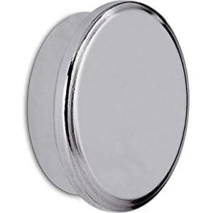 MAUL Neodymium Magnet Diameter 30 x 9 mm, Strong Magnet with High Adhesive Force (21 kg), Magnet with Elegant and Modern Design, Ideal for Magnetic Board, Fridge and Whiteboard, Silver MAUL Neodymium Magnet Diameter 30 x 9 mm, Strong Magnet with High Adhesive Force (21 kg), Magnet with Elegant and Modern Design, Ideal for Magnetic Board, Fridge and Whiteboard, Silver