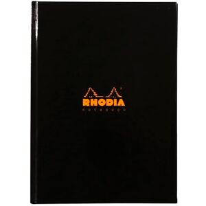 Rhodia Ref 119231C Hardback Casebound Business Book (192 Pages) A5 Size, Lined Rulings, 90gsm Vellum Paper, Year Planner on the Inside Front Cover Black Cover Rhodia Ref 119231C Hardback Casebound Business Book (192 Pages) A5 Size, Lined Rulings, 90gsm Vellum Paper, Year Planner on the Inside Front Cover Black Cover