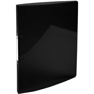 Exacompta Ref 54671E Iderama PP Flexible Cover Ring Binder Suitable for A4 Documents, Made from Polypropylene, 2 Rings, 20mm Spine, 15mm Rings Black (Pack of 5) Exacompta Ref 54671E Iderama PP Flexible Cover Ring Binder Suitable for A4 Documents, Made from Polypropylene, 2 Rings, 20mm Spine, 15mm Rings Black (Pack of 5)