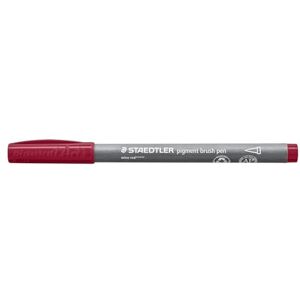STAEDTLER 371-269 Pigment Arts Brush Pen Wine Red (Box of 10) STAEDTLER 371-269 Pigment Arts Brush Pen Wine Red (Box of 10)
