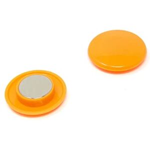 Magnet Expert High Power Orange Planning Office Magnet for Fridge, Whiteboard, Noticeboard, Filing Cabinet 40mm dia x 9.5mm high Pack of 6 Magnet Expert High Power Orange Planning Office Magnet for Fridge, Whiteboard, Noticeboard, Filing Cabinet 40mm dia x 9.5mm high Pack of 6