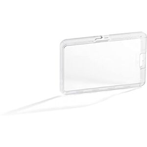 Durable Card Holder Permanent 54 x 87 mm Transparent, Pack of 10 Badges, for Permanent Fixing of ID/Security Badge, Extra Strong Durable Card Holder Permanent 54 x 87 mm Transparent, Pack of 10 Badges, for Permanent Fixing of ID/Security Badge, Extra Strong