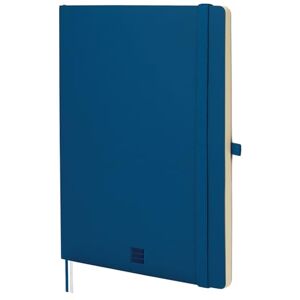 Finocam – Nexo Notebook Soft Cover Horizontal Ruled Navy Blue Large Notebook with Micro-Perforated Pages Pocket and Pen Holder 72 Pages, Ideal for Writing Finocam – Nexo Notebook Soft Cover Horizontal Ruled Navy Blue Large Notebook with Micro-Perforated Pages Pocket and Pen Holder 72 Pages, Ideal for Writing