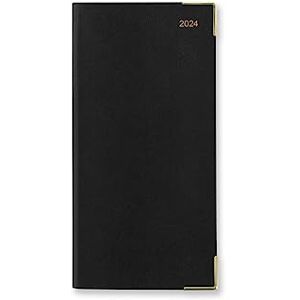 Letts of London Letts Classic Slim portrait week to view with appointments 2024 diary black Letts of London Letts Classic Slim portrait week to view with appointments 2024 diary black