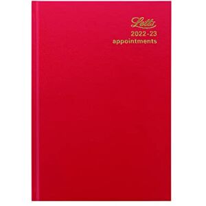 Letts of London Standard A5 Academic 2022-2023 Day to a Page with appointments Diary red, 23-TA1XRD Letts of London Standard A5 Academic 2022-2023 Day to a Page with appointments Diary red, 23-TA1XRD