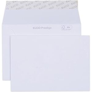 Elco Prestige C6 Envelopes Without Window — 120 g/m² FSC-Certified Self-Adhesive Envelopes for Premium Correspondence and Greetings Cards, 114 x 162 mm, White, Box of 250 Elco Prestige C6 Envelopes Without Window — 120 g/m² FSC-Certified Self-Adhesive Envelopes for Premium Correspondence and Greetings Cards, 114 x 162 mm, White, Box of 250