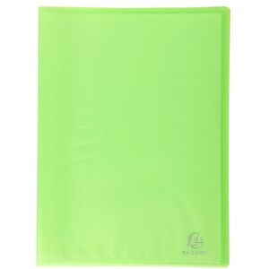 Exacompta Ref 85463E Box of 12 Chromaline Document Holders 40 Smooth Crystal Pockets 80 Views for A4 Size 24 x 32 cm Translucent semi-Rigid Polypropylene Cover Green Exacompta Ref 85463E Box of 12 Chromaline Document Holders 40 Smooth Crystal Pockets 80 Views for A4 Size 24 x 32 cm Translucent semi-Rigid Polypropylene Cover Green