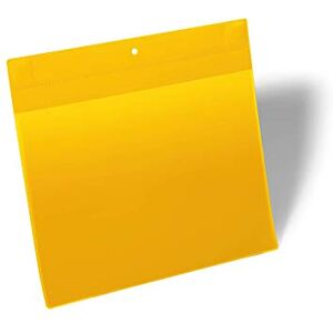 Durable Neodym Magnetic Ticket Label Holder Pockets 10 Pack A4 Yellow Perfect for Use on Warehouse Racking for Picking Locations Durable Neodym Magnetic Ticket Label Holder Pockets 10 Pack A4 Yellow Perfect for Use on Warehouse Racking for Picking Locations