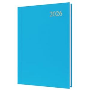 Collins Essential 2026 12 Month Calendar Year Planner, Day-To-Page Diary, A5 Hard Cover Light Blue (ESSA51.57-26) Collins Essential 2026 12 Month Calendar Year Planner, Day-To-Page Diary, A5 Hard Cover Light Blue (ESSA51.57-26)