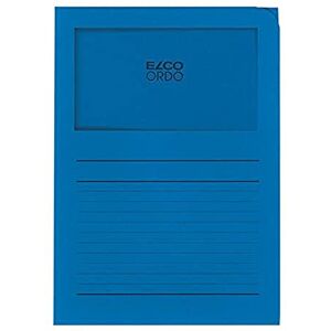 Elco Ordo Classico 220x310 mm 120GSM Paper Folder with Printing and 180x100 mm Window (Box of 100) Dark Blue Elco Ordo Classico 220x310 mm 120GSM Paper Folder with Printing and 180x100 mm Window (Box of 100) Dark Blue