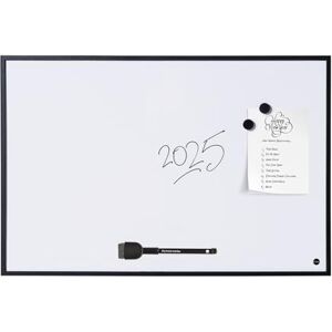 Bi-Office New Basic Magnetic Whiteboard Black Frame 385 x 285 mm Bi-Office New Basic Magnetic Whiteboard Black Frame 385 x 285 mm