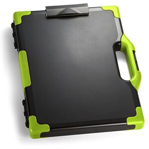 Officemate Carry All Clipboard Storage Box, Letter/Legal Size, Black & Green (83325) Officemate Carry All Clipboard Storage Box, Letter/Legal Size, Black & Green (83325)