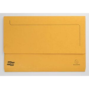 Exacompta Ref 5256Z Europa Pocket Wallet, 356 x 242mm, Half Flap Front for Security, 300 Micron Premium Pressboard, Holds A4 & Foolscap Documents Yellow, Pack of 10 Exacompta Ref 5256Z Europa Pocket Wallet, 356 x 242mm, Half Flap Front for Security, 300 Micron Premium Pressboard, Holds A4 & Foolscap Documents Yellow, Pack of 10