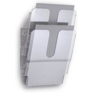 Durable FLEXIPLUS 2 A4 Portrait Literature Holder Transparent Wall-Mounted Document Holder Perfect For Flyers, Brochures, Etc. Durable FLEXIPLUS 2 A4 Portrait Literature Holder Transparent Wall-Mounted Document Holder Perfect For Flyers, Brochures, Etc.