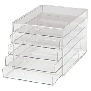 MAUL A4 5 Drawer Acrylic Storage Box Transparent MAUL A4 5 Drawer Acrylic Storage Box Transparent