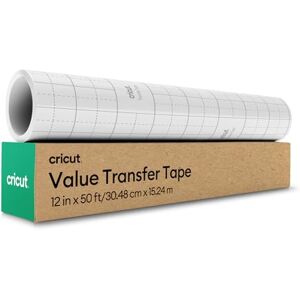 Cricut Transfer Tape for Vinyl 30.5 cm × 15.24 m Medium Tack Clear Transfer Paper Roll Perfect for Permanent Vinyl, Stickers, Signs, Windows & DIY Projects Bubble-Free Application Cricut Transfer Tape for Vinyl 30.5 cm × 15.24 m Medium Tack Clear Transfer Paper Roll Perfect for Permanent Vinyl, Stickers, Signs, Windows & DIY Projects Bubble-Free Application