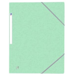 Oxford Pack of 50 3 Flap Top File + A4 Elasticated Cover for Cards Pastel Green Oxford Pack of 50 3 Flap Top File + A4 Elasticated Cover for Cards Pastel Green