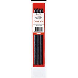 Caran d'Ache 6377.356 Technograph Graphite Leads 3 mm Case of 6 6B, Black Caran d'Ache 6377.356 Technograph Graphite Leads 3 mm Case of 6 6B, Black