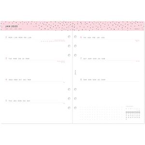 Filofax A5 Confetti Week to View Diary , White 2023 Filofax A5 Confetti Week to View Diary , White 2023