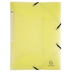 Exacompta Ref. 55179E set of 5 folders with elastic bands 3 polypropylene flaps dimensions 24 x 32 cm for A4 format Chromaline Pastel yellow colour Exacompta Ref. 55179E set of 5 folders with elastic bands 3 polypropylene flaps dimensions 24 x 32 cm for A4 format Chromaline Pastel yellow colour