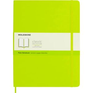 Moleskine Classic Notebook, Plain Notebook, Soft Cover and Elastic Closure, Size X-Large 19 x 25 cm, Colour Lemon Green, 192 Pages Moleskine Classic Notebook, Plain Notebook, Soft Cover and Elastic Closure, Size X-Large 19 x 25 cm, Colour Lemon Green, 192 Pages