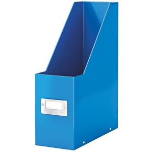 Leitz Magazine File Holder, A4, Cardboard Document Storage Box with Label, Foldable with Label, for Home, Office & School, Click and Store Range 60470036 Blue Leitz Magazine File Holder, A4, Cardboard Document Storage Box with Label, Foldable with Label, for Home, Office & School, Click and Store Range 60470036 Blue