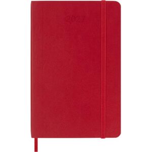 Moleskine Weekly Planner 2027, Soft Cover 12 Month Diary with Space for Notes and Elastic Closure, Pocket Size 9x14 Cm, Scarlet Red Moleskine Weekly Planner 2027, Soft Cover 12 Month Diary with Space for Notes and Elastic Closure, Pocket Size 9x14 Cm, Scarlet Red