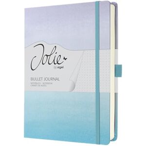 Sigel JB100 Bullet Journal Notebook A5+, Dotted, hardcover, 200 Pages 120 g/m² Paper for Hand Lettering, Organisation & journaling Elastic Closure, Blue/Purple – Jolie Sigel JB100 Bullet Journal Notebook A5+, Dotted, hardcover, 200 Pages 120 g/m² Paper for Hand Lettering, Organisation & journaling Elastic Closure, Blue/Purple – Jolie