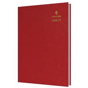 Collins 2026-2027 Mid/Academic Year Planner 13 Month A5 Day-to-Page with Appointments Debden Desk Diary Red (52M.15-2627) Collins 2026-2027 Mid/Academic Year Planner 13 Month A5 Day-to-Page with Appointments Debden Desk Diary Red (52M.15-2627)