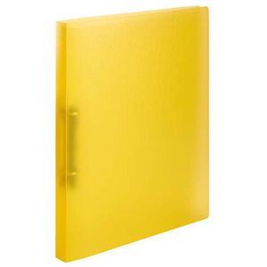 HERMA Ring Binders A4 Yellow Translucent Set of 3 Slim 2 Rings 25mm Wide Plastic Ring Binder with Holdback for Kids, Boys and Girls HERMA Ring Binders A4 Yellow Translucent Set of 3 Slim 2 Rings 25mm Wide Plastic Ring Binder with Holdback for Kids, Boys and Girls