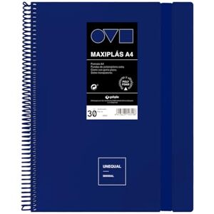 Grafoplás Grafoplas A4 Plastic Sleeve Folders 30 Transparent Linings Rigid Polyfoam Covers Durable and Ultralight Blue PVC Spiral Minimal Uniqual Perfect for Documents Grafoplás Grafoplas A4 Plastic Sleeve Folders 30 Transparent Linings Rigid Polyfoam Covers Durable and Ultralight Blue PVC Spiral Minimal Uniqual Perfect for Documents