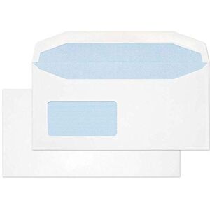 Blake Envelopes Purely Everyday 3077REV Kuvertierhüllen Briefumschläge Naßklebung Mit Rückfenster Weiß DL+ 114 x 229 mm 110g/m² 500 Stück Blake Envelopes Purely Everyday 3077REV Kuvertierhüllen Briefumschläge Naßklebung Mit Rückfenster Weiß DL+ 114 x 229 mm 110g/m² 500 Stück