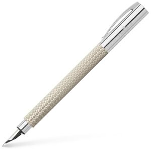 Faber Ambition OpArt 149620 Fountain Pen White Sand Nib Width M Includes Gift Packaging Faber Ambition OpArt 149620 Fountain Pen White Sand Nib Width M Includes Gift Packaging