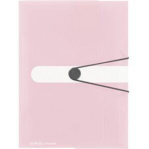 herlitz 11408739 Elasticated Folder A4 Pack of 3 Clear Transparent Rose herlitz 11408739 Elasticated Folder A4 Pack of 3 Clear Transparent Rose