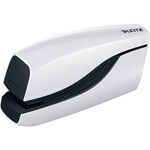 Leitz Electric Stapler, 10 Sheet Capacity, Battery Powered, WOW Range, 55661001 White Leitz Electric Stapler, 10 Sheet Capacity, Battery Powered, WOW Range, 55661001 White