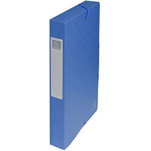 Exacompta Ref. 50402E 8 Exabox filing boxes with rubber bands in 600g/m2 glossy card Spine 4 cm dimensions 25 x 33 cm for A4 documents blue color delivered assembled Exacompta Ref. 50402E 8 Exabox filing boxes with rubber bands in 600g/m2 glossy card Spine 4 cm dimensions 25 x 33 cm for A4 documents blue color delivered assembled